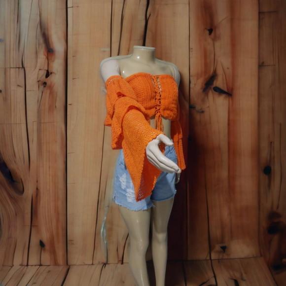 Cropped Ciganinha Croche