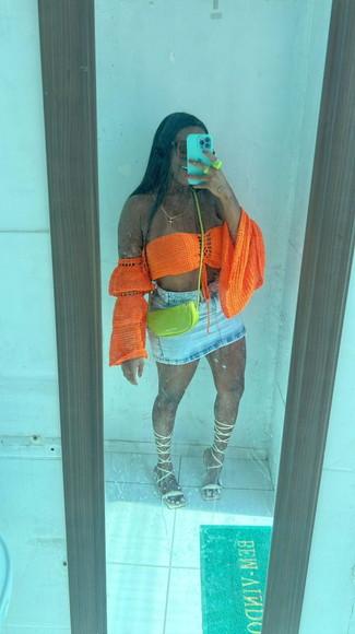 Cropped Ciganinha Croche