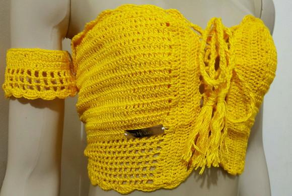 Cropped Ciganinha Croche