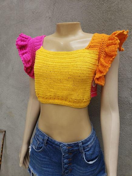 Cropped Crochê