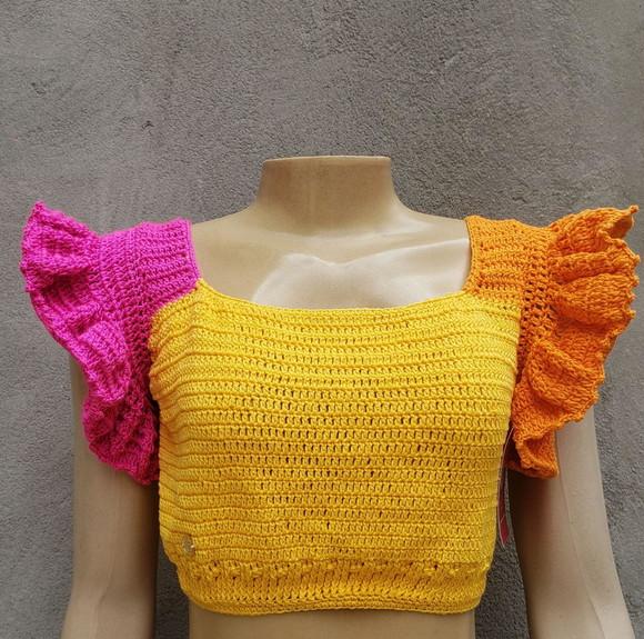Cropped Crochê