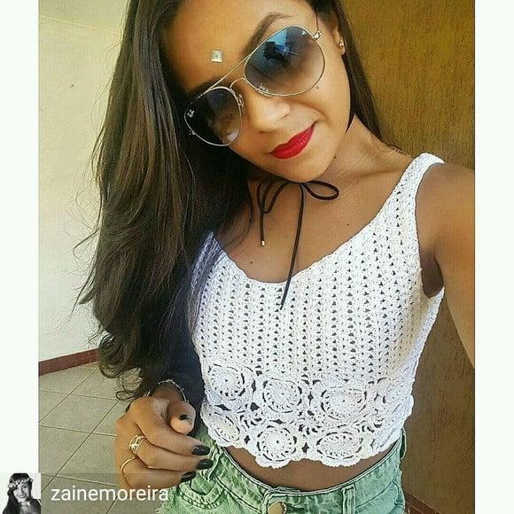 Cropped Crochê