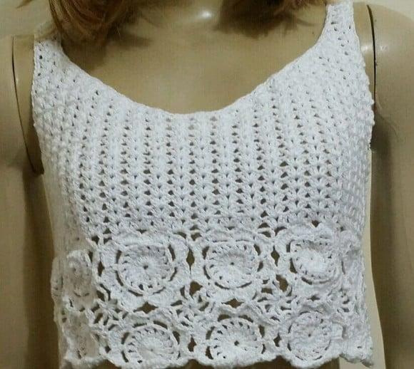 Cropped Crochê