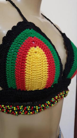 Cropped Croche Cores Reggae