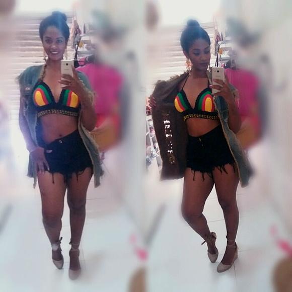 Cropped Croche Cores Reggae