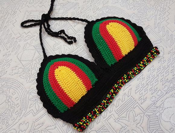 Cropped Croche Cores Reggae