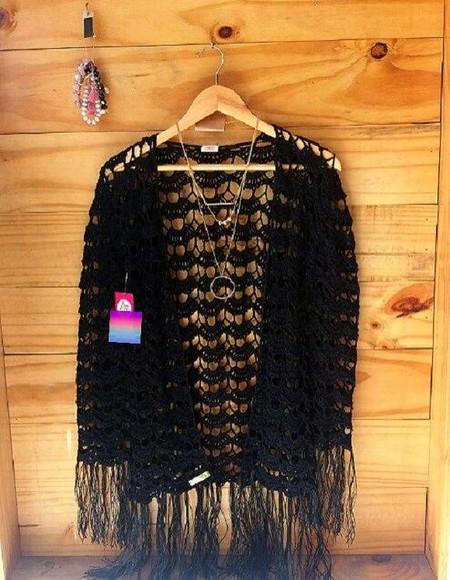 Kimono Croche Franjão Glamour