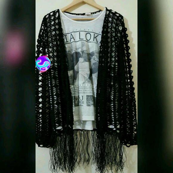 Kimono Franjão Crochê