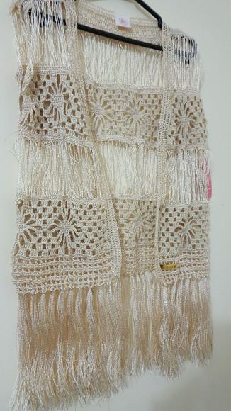 Kimono Franjão Crochê