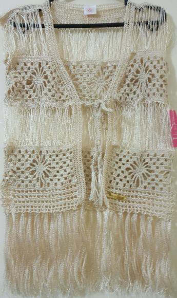 Kimono Franjão Crochê