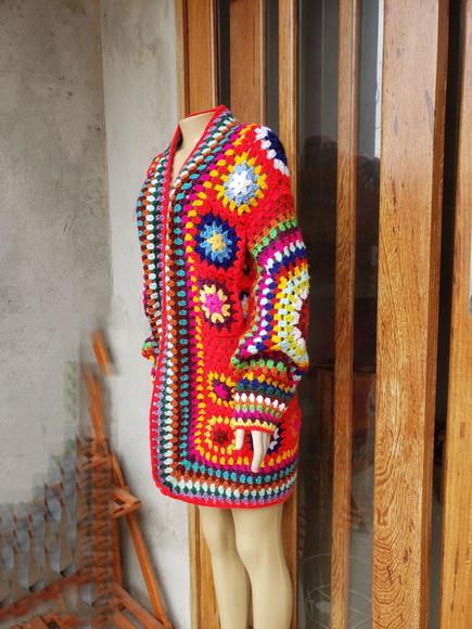Kimono Squares Crochê