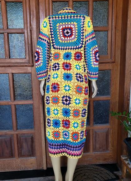 Kimono Squares Crochê