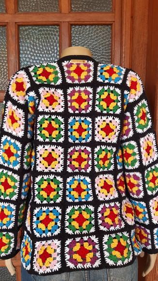 Kimono Squares Crochê