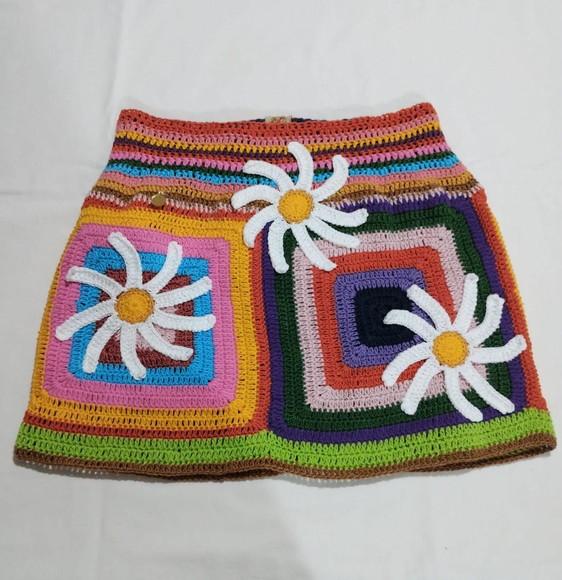 Saia Curta em Croche