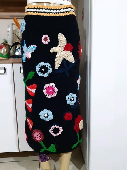 Saia Midi em Croche