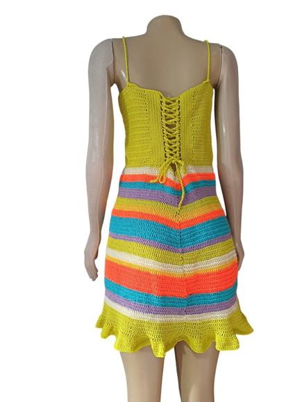 Vestido Crochê Adulto