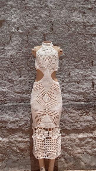 Vestido Crochê Adulto