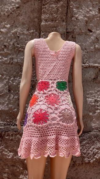 Vestido Crochê Adulto