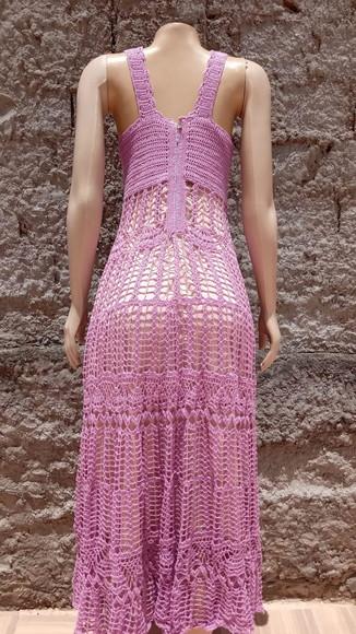 Vestido Crochê Adulto