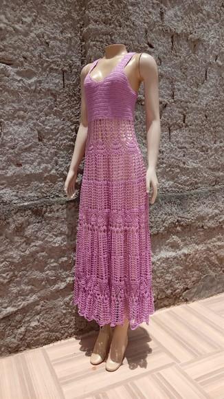 Vestido Crochê Adulto
