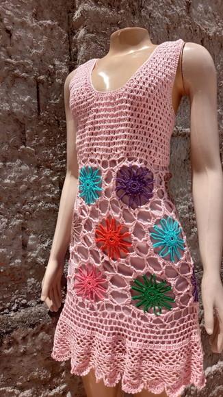 Vestido Crochê Adulto