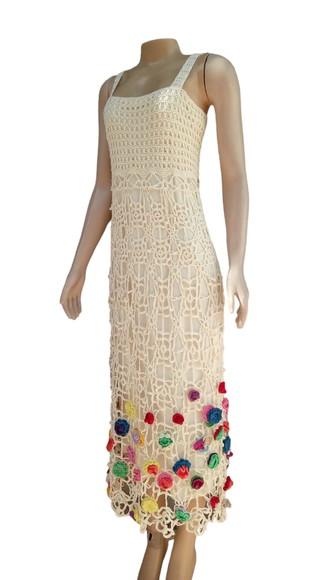 Vestido Crochê Adulto