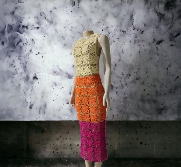 Vestido Crochê Adulto