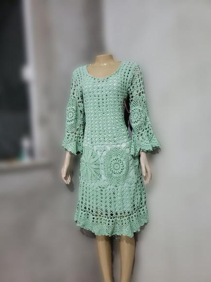 Vestido Crochê Adulto