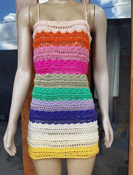 Vestido Crochê Adulto