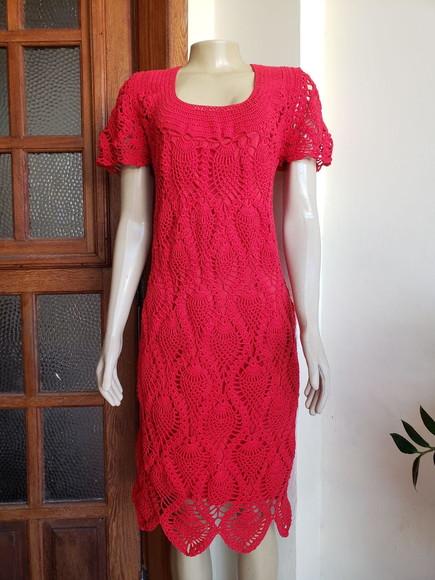 Vestido Crochê Adulto