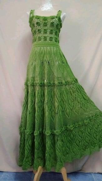 Vestido Crochê Adulto