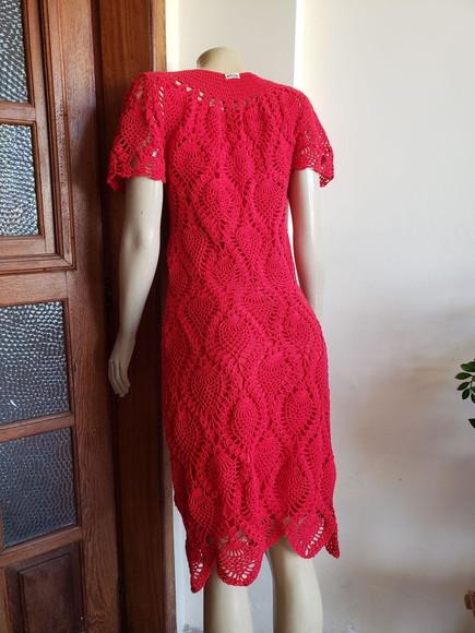 Vestido Crochê Adulto