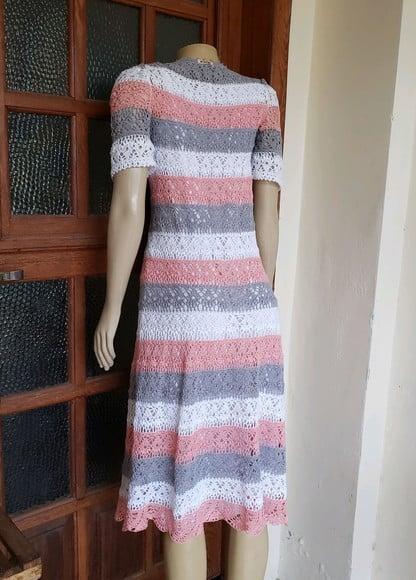 Vestido Crochê Adulto