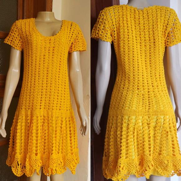 Vestido Crochê Adulto