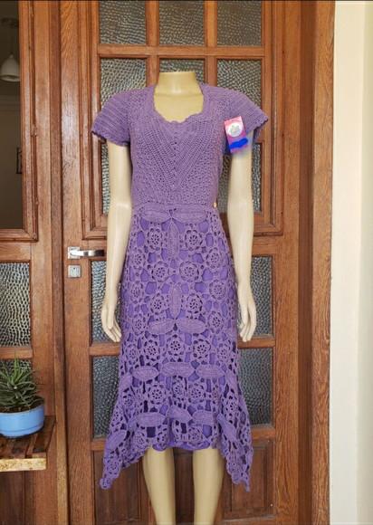 Vestido Crochê Adulto