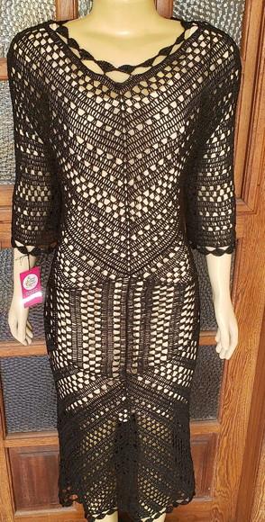 Vestido Crochê Adulto