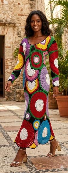 Vestido Crochê Adulto