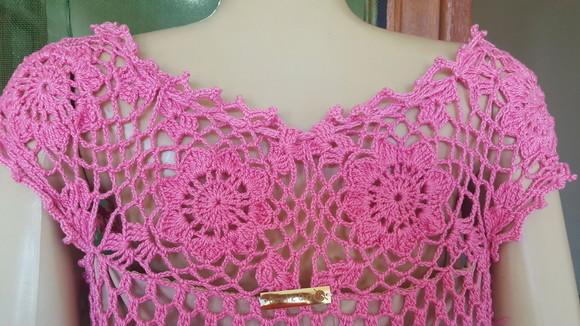 Vestido Crochê Adulto