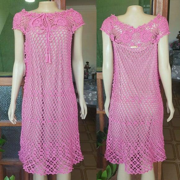 Vestido Crochê Adulto