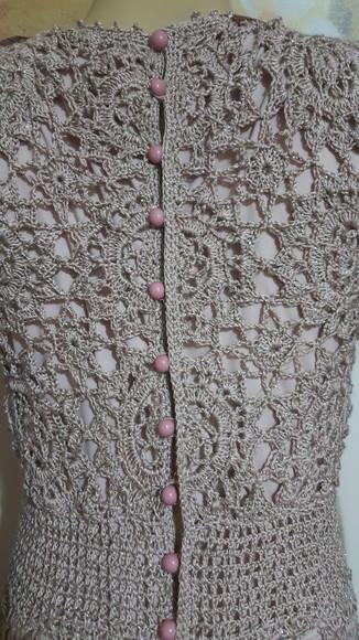 Vestido Crochê Adulto