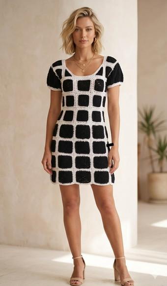 Vestido Crochê Adulto