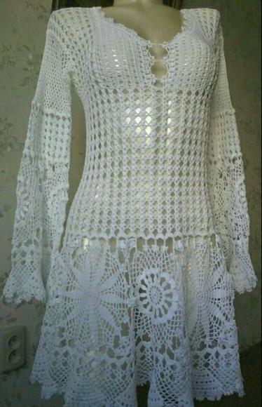 Vestido Crochê Adulto