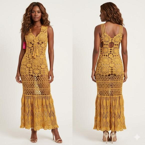 Vestido Crochê Adulto