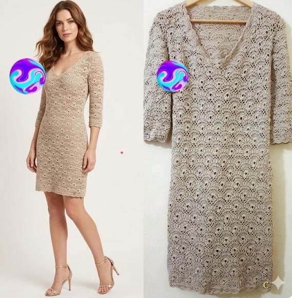 Vestido Crochê Adulto