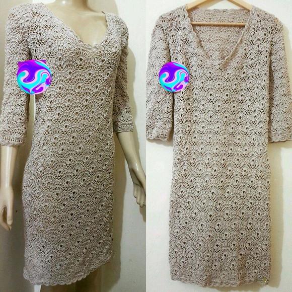 Vestido Crochê Adulto