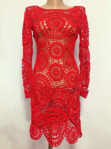 Vestido Crochê Adulto