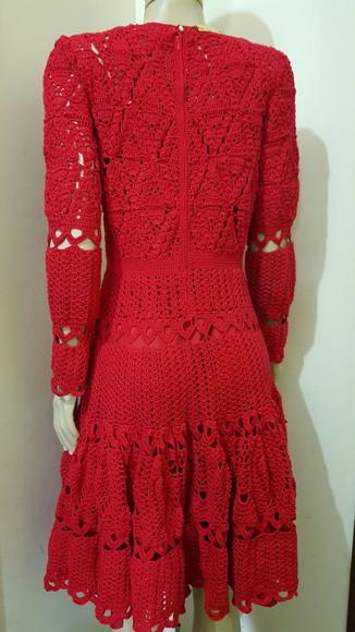Vestido Crochê Adulto