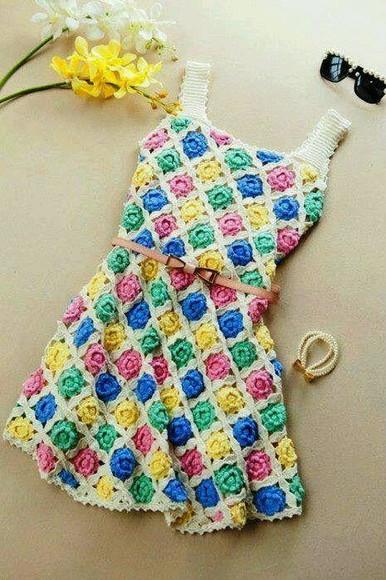 Vestido Crochê Adulto