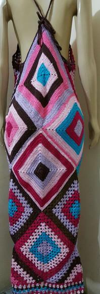 Vestido Crochê Adulto