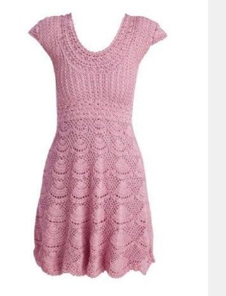 Vestido Crochê Adulto